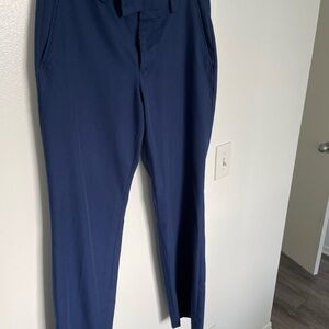 Nordstrom Blue Dress Pants Tailored Silhouette